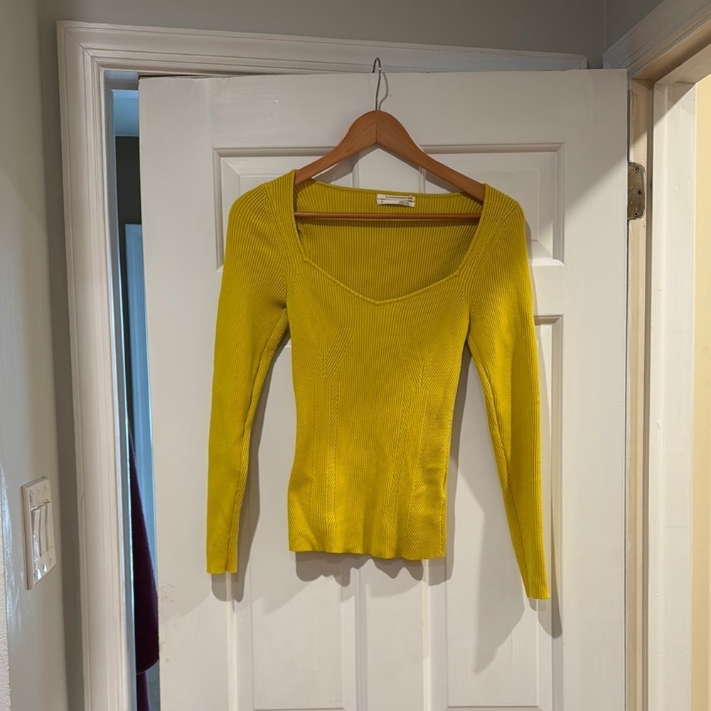 Anthropologie Sweetheart Neckline Sweater